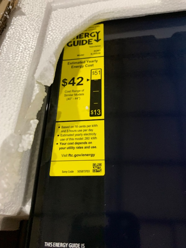 Photo 1 of Sony 43-Inch Class 4K Ultra HD BRAVIA 3 LED Smart TV with Google TV, Dolby Vision HDR, and Exclusive Features for PlayStation®5 (K-43S30)