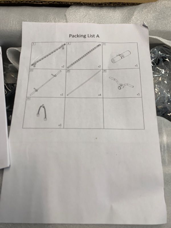 Photo 1 of ****ONLY PART A OF THE SET*****GarveeLife Smith Machine Home Gym All in One, 2200 LBS Squat Rack Power Cage with Smith Bar, LAT Pull-Down, Cable Systems, Leg Hold-Down and More Attachments, Workout Equipment (Red Black)