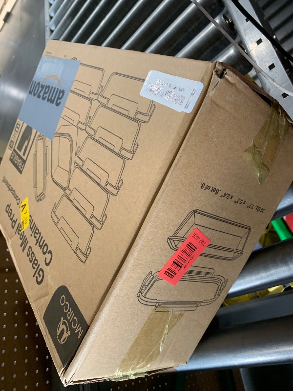 Photo 1 of [8-Pack,30 oz]Glass Meal Prep Containers,Glass Food Storage Containers,Airtight lunch Containers with Lids, Microwave, Oven, Freezer and Dishwasher