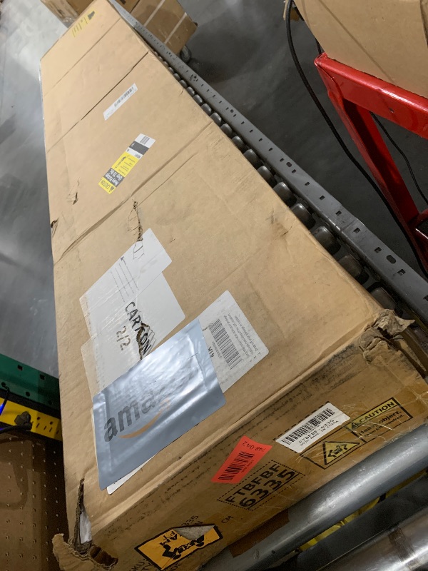 Photo 1 of *************INCOMPLETE ITEM, THIS IS ONLY BOX #2 OUT OF 2 TOTAL************
Modern Queen Size Upholstered Bed Frame with Storage Headboard and RGB Lights