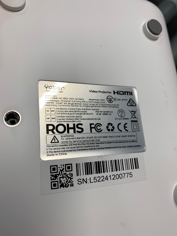 Photo 1 of [Sound by JBL & High Brightness] Yaber Projector with WiFi and Bluetooth, Projector 4K Support, Auto Focus/Keystone Correction, 3D Sound Movie Proyector, Portable projector for Home & Outdoor