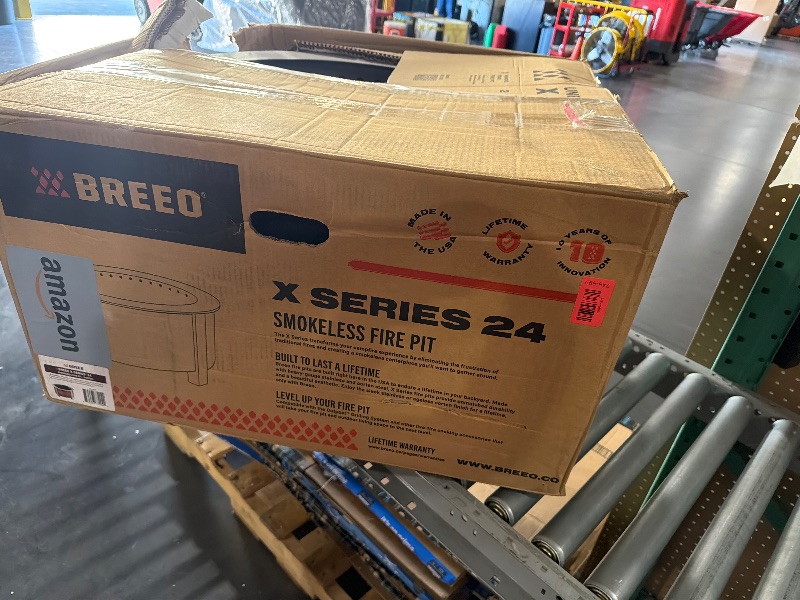 Photo 1 of ** see notes** Breeo Smokeless Fire Pit (X Series 24, Corten Steel) | 27.5 inch Smokeless Firepit for Outside | 62 Pounds | Ideal for Families, Gifts for Dad | Compatible with Wide Range of Breeo Accessories850027772042