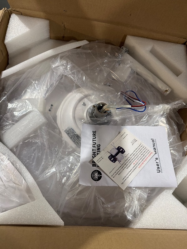 Photo 1 of (incomplete item) (sold for parts only) Retractable Ceiling Fans with Lights,42 inch Ceiling Fan with Light and Remote Control,Flush Mount,DC Reversible