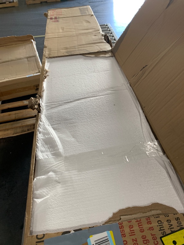 Photo 1 of ****Partial Set Box 2 Only****
Merax Full Size Murphy Bed Wall Bed with Shelves, Drawers and LED Lights,White