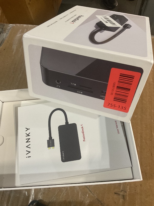 Photo 1 of (missing power cord) iVANKY 12-in-2 FusionDock 1 for M4 MacBook Dual 4K@60Hz Monitor (Docking Station for M5/M4/M3/M2/M1 Pro/Max Mac)