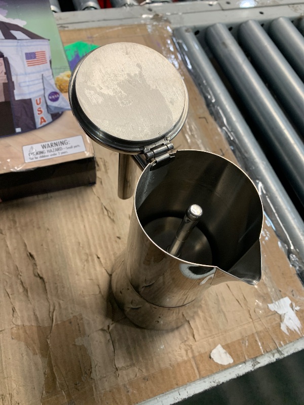 Photo 1 of ***(HEAVILY USED/ MINOR DAMAGE)***Easyworkz Diego Stovetop Espresso Maker Stainless Steel Italian Coffee Machine Maker 6Cup 10 oz Moka Pot Induction Espresso Pot