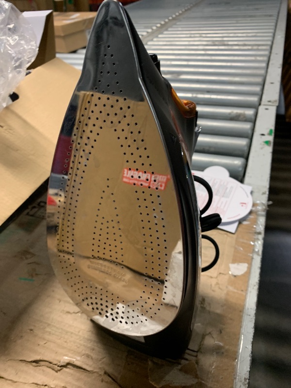 Photo 1 of ***(USED/ MINOR DAMAGE)***Rowenta Iron Steamer for Clothes, Stainless Steel Soleplate Steam Iron, Microsteam Holes, 1700 Watts, Lightweight, Auto-off, Black, DW2360