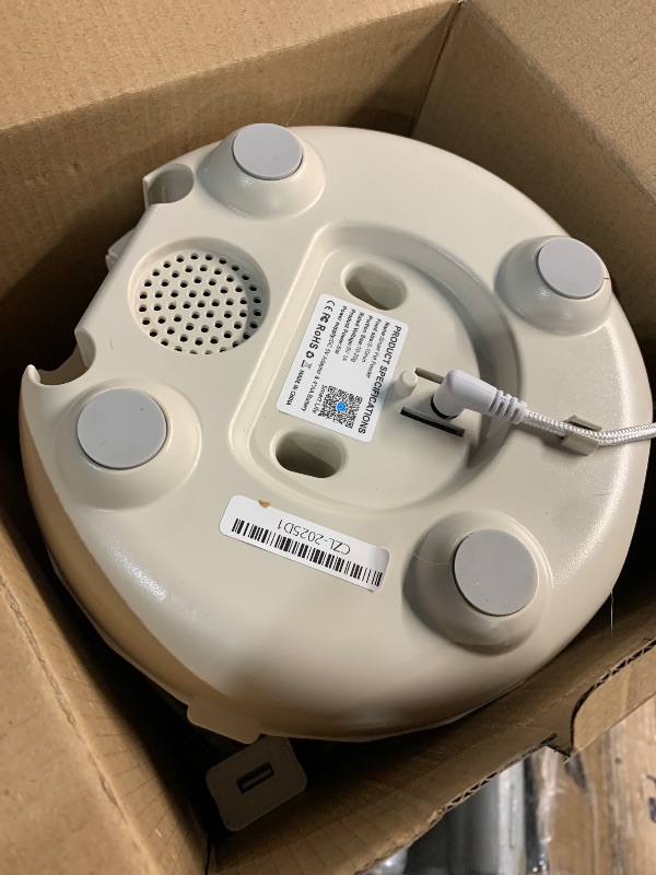 Photo 1 of ***(HEAVILY USED/ MINOR DAMAGE)***PAPIFEED Automatic Cat Feeder, 2.4G WiFi Auto Cat Food Dispenser with App Control, 3L Auto Pet Feeder with Dual Power Supply, Detachable for Easy Clean for Cats and Small Dogs, Grey