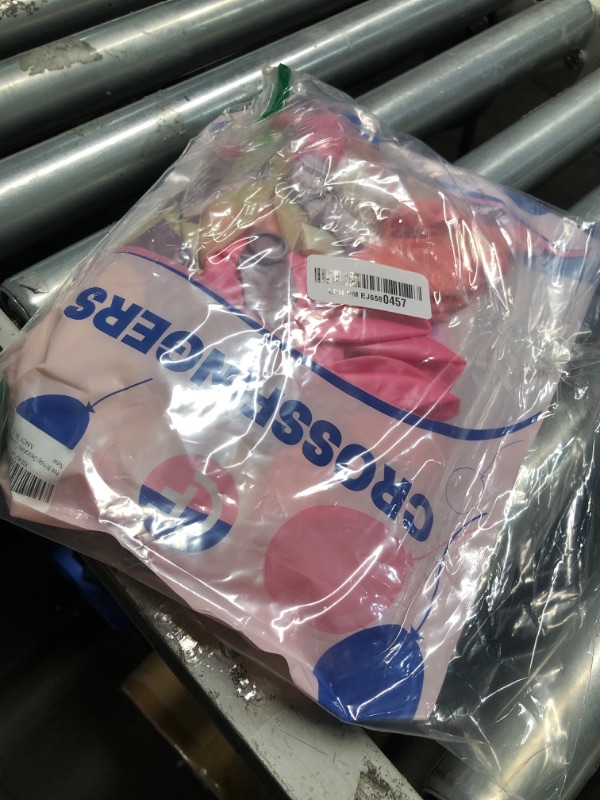 Photo 1 of ***DAMAGED - SEE NOTES/PICTURES*** Pink Birthday Decorations for Women Girls, Metallic Pink Pearl White Confetti Foil Balloons Happy Birthday Banner Butterfly Fringe Curtains for birthday Party Supplies