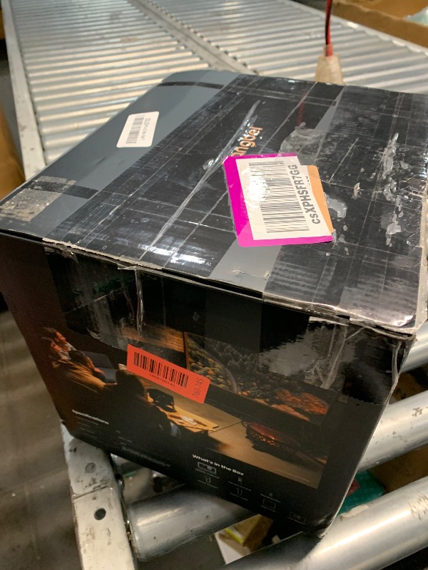 Photo 5 of **PRESENTS A WHITE STRIP WHEN PROJECTING**Dangbei DBOX02 Laser Projector 4K GTV, 2450 ISO Lumens, Netflix Officially Licensed, Blu-ray 3D, Home Theater Projector with WiFi and Bluetooth, HDR10+, 200-inch Picture, 2x12W DTS:, Dolby Audio