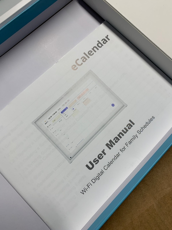 Photo 1 of (used)(see images) Calendar Digital 10.1 Inch, Digital Frame Combined Smart Touch Screen Electronic Wall Planner Family Organizer