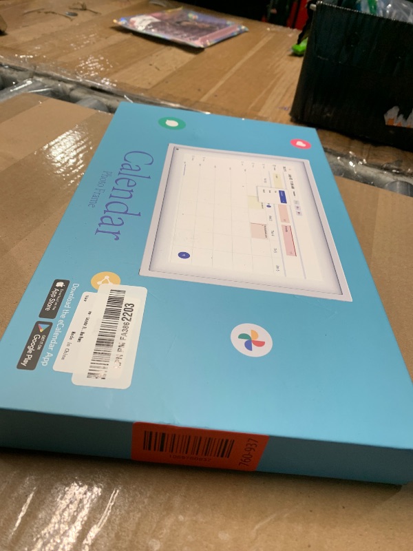 Photo 1 of (used)(see images) Calendar Digital 10.1 Inch, Digital Frame Combined Smart Touch Screen Electronic Wall Planner Family Organizer