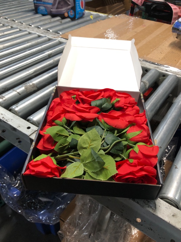 Photo 1 of (please see all images) Waipfaru Halloween Flowers, Fake Black Roses Artificial Flowers, Artificial Roses