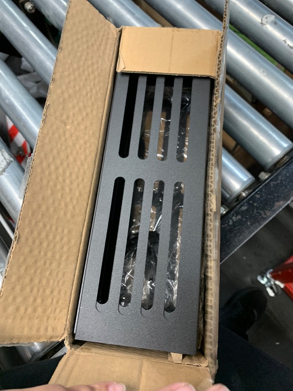 Photo 1 of ****MISSING 2 ORGANIZERS*** HuggieGems Metal 4 Pack Magnetic Spice Storage Rack Organizer for Refrigerator and Oven, Black Fridge Organizers and Storage