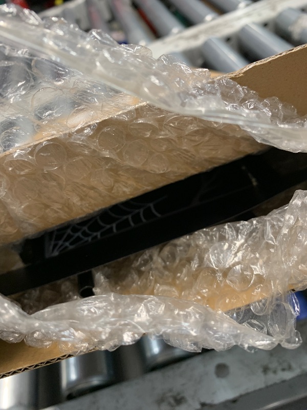 Photo 1 of ***Parts Only, Lights Wont Work*** Joliyoou Halloween Yard Stake, 26.4" Solar Lighted Metal Tombstone with Glow in The Dark Ghosts, 18 LED Purple Lights Spooky Yard Sign for Outdoor Front Door Yard Lawn Garden Decorations