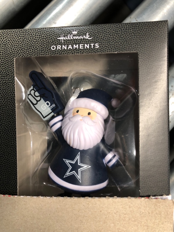 Photo 1 of ***STOCK PHOTO FOR REFERENCE ONLY*** 
Hallmark NFL DALLAS COWBOYS s Santa Fan Christmas Ornament, Gifts for Sports Fans