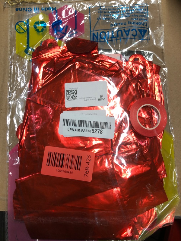 Photo 1 of [10] 16" Number Red Foil Balloons 0-9 set, Mylar Aluminum Hanging Numbers for Valentine's day Romance Mother's day Wedding Graduation Birthday Party Decorations Christmas New Year eve (10 Pcs)