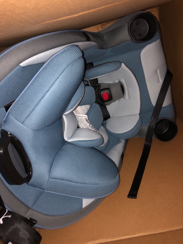 Photo 2 of Safety 1st Grow and Go All-in-One Slim Convertible Car Seat, Rear Facing, 5-40 lbs, Forward Facing (30–65 lbs), High Back Booster Seat 40-100 pounds, Alaskan Blue