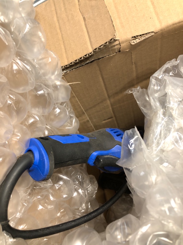 Photo 1 of ***DAMAGED - SEE NOTES/PICTURES*** AVID POWER Angle Grinder 4-1/2 Inch 8.0 Amp 1000W Electric Grinder Tool 7-Variable-Speed Metal Grinder, 11,500 RPM, Paddle Switch with Lock-on Button, Cutting & Grinding Wheels and Side Handle - Blue