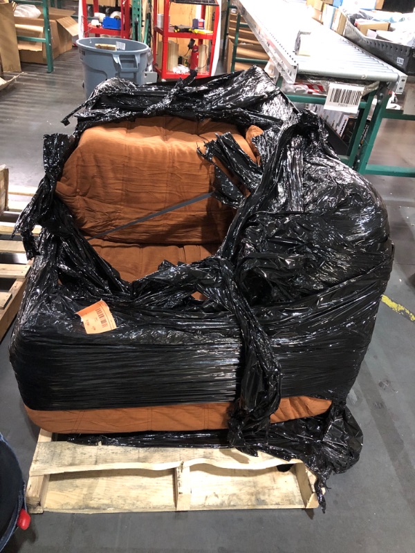 Photo 1 of ***TRUCK/TRAILER PICKUP ONLY*** Garvee Bean Bag Couch, Oversized Fireside Chair Bean Bag Sofa with Ottoman, Togo Loveseat Sofa with High Density Comfortable Foam for Living Room, Bedroom Office, Brown