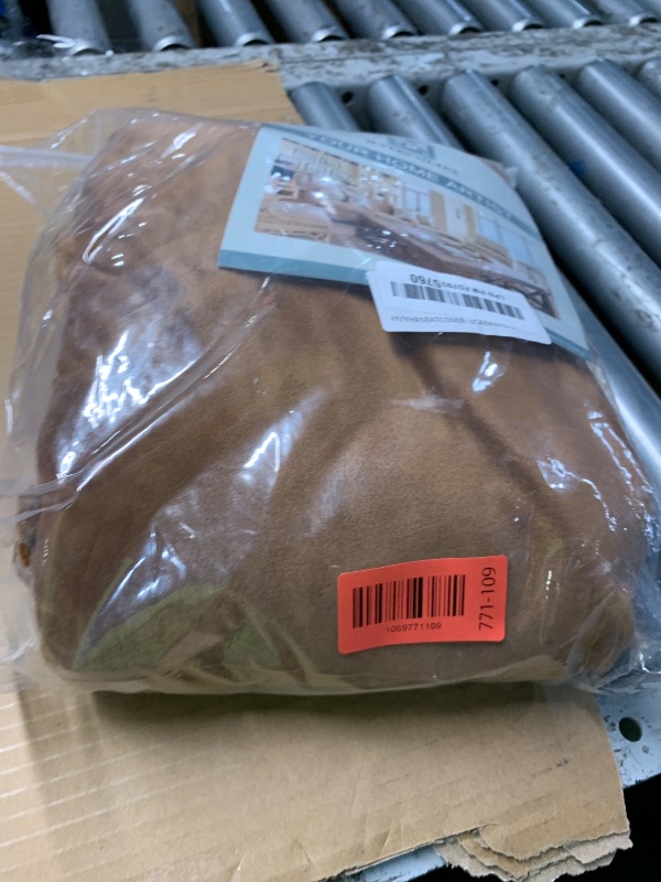 Photo 1 of ***(STOCK PHOTO FOR REFERENCE ONLY/ COLOR WILL VARY)***H.VERSAILTEX Velvet Stretch Couch Cushion Cover Plush Cushion Slipcover for Chair Loveseat Sofa Cushion Furniture Protector Seat Cushion Sofa Cover (3 Piece XL Sofa Cushion Covers, Caramel)