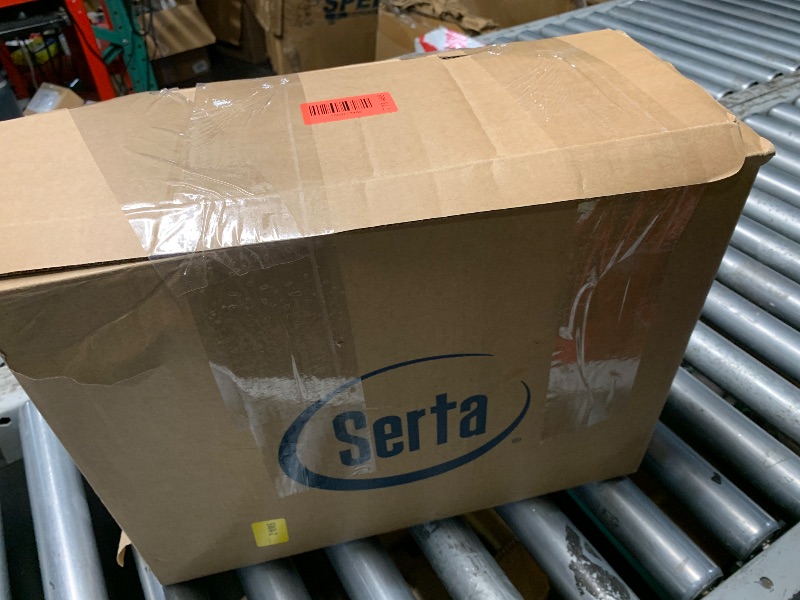 Photo 1 of ***PARTIAL SET-- PRICE ADJUSTED*** Serta Hotel Collection Pillows Queen Size Set of 2 White Goose Feather Down Fiber Gusseted 100% Cotton Pillow for Back, Stomach or Side Sleepers