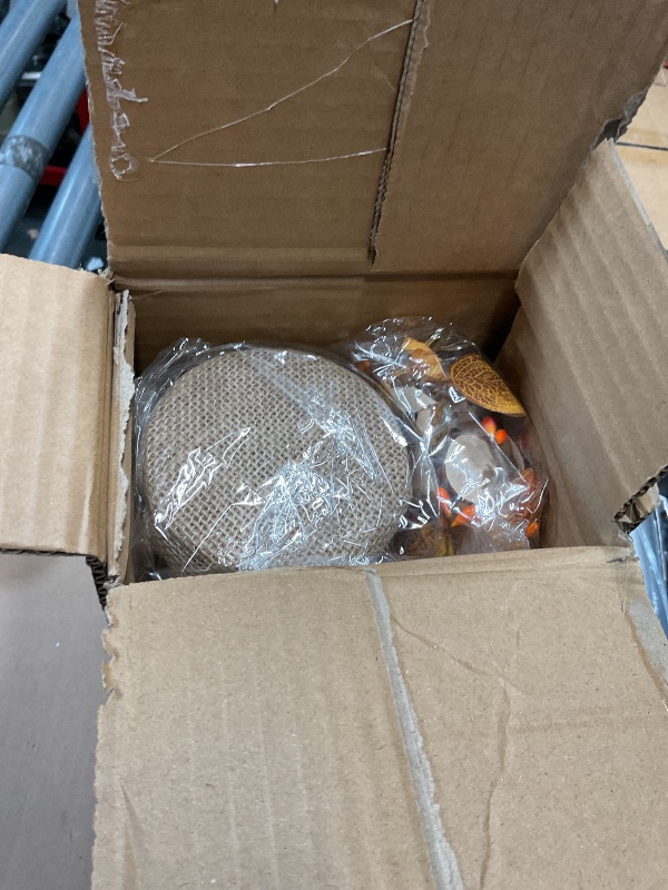 Photo 1 of [ 2 Pack & Timer ] Thanksgiving Decorations for Home Tabletop Fall Trees with 20 LED Battery Operated Eucalyptus Maple Trees Burlap Bowknot Sunflowers Berried Fall Decorations for Home Table Decor