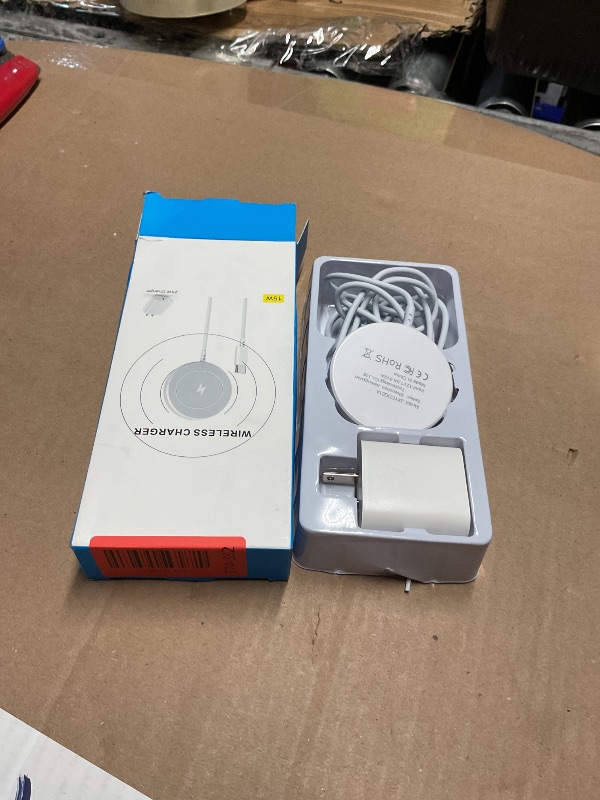 Photo 1 of [Apple MFi Certified]Magnetic Wireless Charger Apple Mag Safe Charger,15W 6FT Fast Wireless Charging Pad for Apple iPhone 16 Pro Max/16 Pro/16 Plus/15 Pro Max/14/13/12/AirPods3/2/Pro/Pro2,Charging Pad