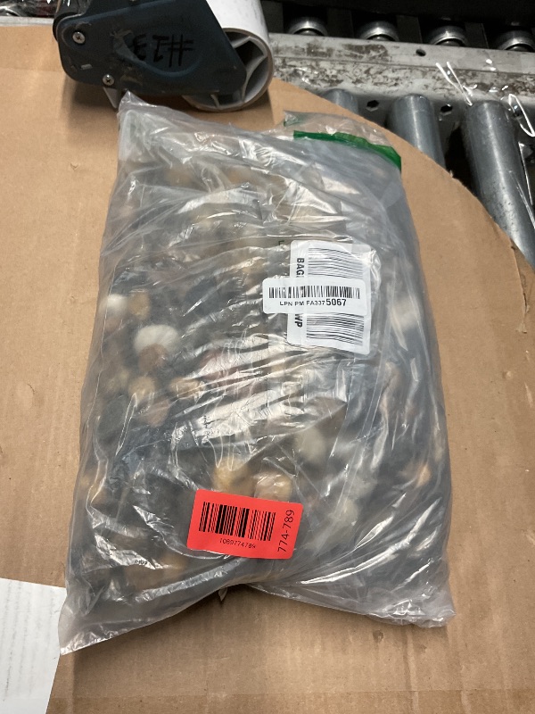 Photo 1 of [18 Pounds] Aquarium Gravel River Rock, Natural Polished Decorative Gravel,Garden Outdoor Ornamental River Pebbles Rocks, Polished Gravel, Mixed Color Stones,for Landscaping, Vase Fillers (20)