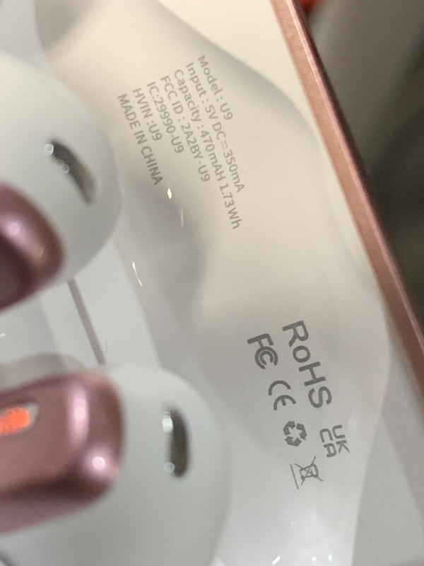 Photo 4 of Wireless Earbuds, Bluetooth 5.4 Ear Buds with Multifunctional Touch Screen, 48H Bass Stereo Headphones with ANC/ENC Noise Cancelling/Transparency Mode, IPX7 Earphones with 5 EQ Modes, Rose