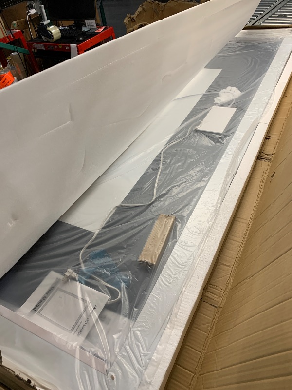 Photo 1 of ***TRUCK/TRAILER PICKUP ONLY*** YEELAIT 88x38 Inch LED Bathroom Mirror with Lights (Front Lit and Backlit) Gold Framed Lighted Vanity Mirror for Bathroom Wall Dimmable Anti-Fog Memory Tempered Glass Horizontal/Vertical