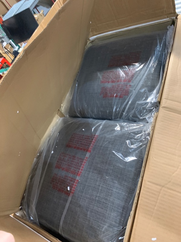 Photo 1 of ***PARTIAL SET, CHAIRS ONLY - PRICE ADJUSTED*** Zevemomo 6-Piece Solid Wood Dining Table Set, Including 1 Dining Table, 4 Upholstered Chairs and 1 Bench, Wooden Legs Dining Table Set for Dining Room, Kitchen, Restaurant, Dark Grey