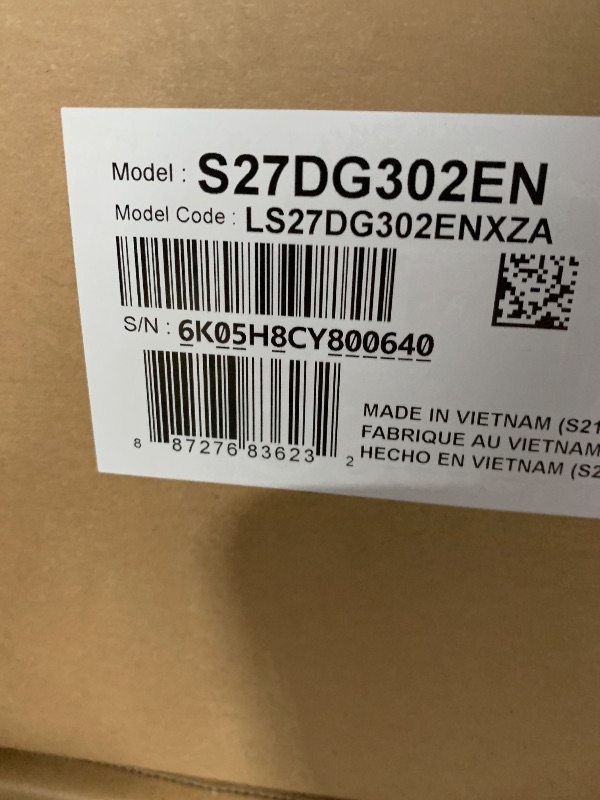 Photo 1 of ***FACTORY SEALED*** Samsung 27-Inch Odyssey G3 (G30D) Series FHD Gaming Monitor, 1ms, 180Hz, AMD FreeSync, Adjustable Stand, Black Equalizer, Virtual Aim Point, Eye Saver Mode, Flicker-Free, LS27DG302ENXZA