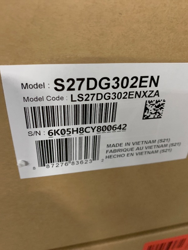 Photo 1 of ***FACTORY SEALED*** Samsung 27-Inch Odyssey G3 (G30D) Series FHD Gaming Monitor, 1ms, 180Hz, AMD FreeSync, Adjustable Stand, Black Equalizer, Virtual Aim Point, Eye Saver Mode, Flicker-Free, LS27DG302ENXZA