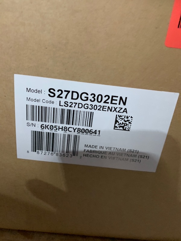 Photo 1 of ***FACTORY SEALED*** Samsung 27-Inch Odyssey G3 (G30D) Series FHD Gaming Monitor, 1ms, 180Hz, AMD FreeSync, Adjustable Stand, Black Equalizer, Virtual Aim Point, Eye Saver Mode, Flicker-Free, LS27DG302ENXZA
