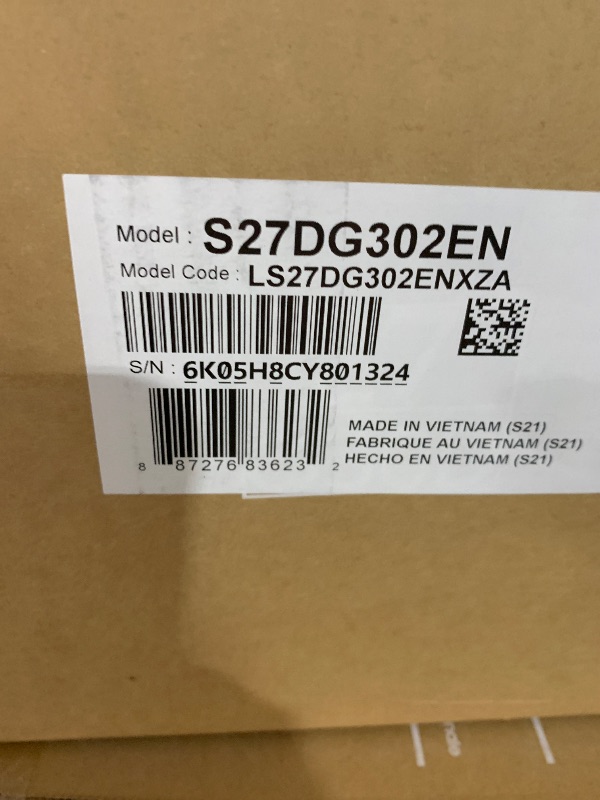 Photo 1 of ***FACTORY SEALED*** Samsung 27-Inch Odyssey G3 (G30D) Series FHD Gaming Monitor, 1ms, 180Hz, AMD FreeSync, Adjustable Stand, Black Equalizer, Virtual Aim Point, Eye Saver Mode, Flicker-Free, LS27DG302ENXZA