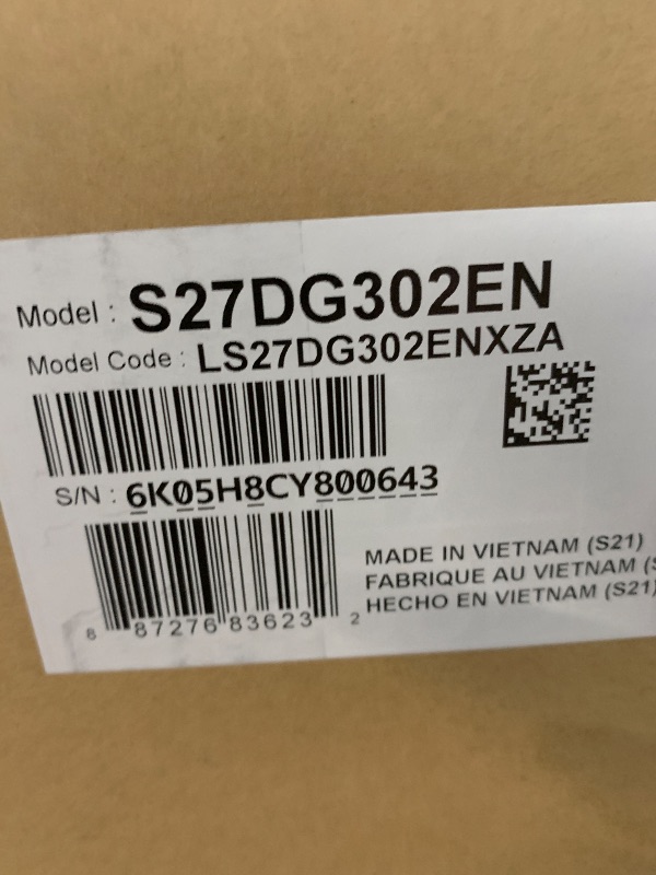 Photo 1 of ***FACTORY SEALED*** Samsung 27-Inch Odyssey G3 (G30D) Series FHD Gaming Monitor, 1ms, 180Hz, AMD FreeSync, Adjustable Stand, Black Equalizer, Virtual Aim Point, Eye Saver Mode, Flicker-Free, LS27DG302ENXZA