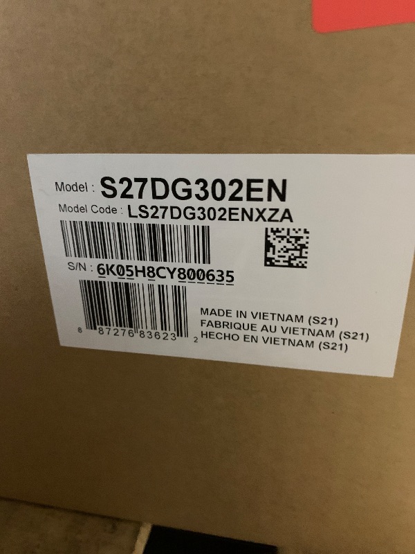 Photo 1 of ***FACTORY SEALED*** Samsung 27-Inch Odyssey G3 (G30D) Series FHD Gaming Monitor, 1ms, 180Hz, AMD FreeSync, Adjustable Stand, Black Equalizer, Virtual Aim Point, Eye Saver Mode, Flicker-Free, LS27DG302ENXZA