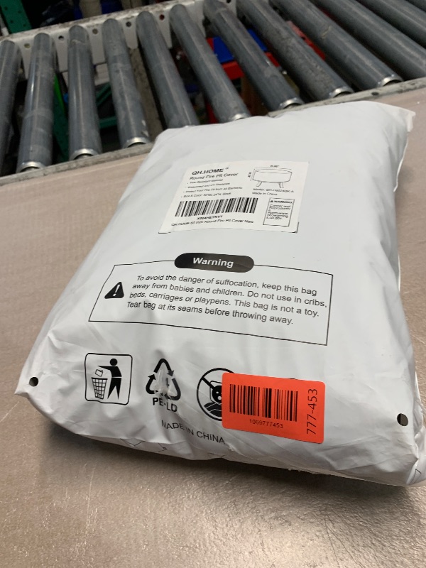 Photo 1 of [2025 Upgraded 900D Fabric] Outdoor Fire Pit Cover for 52-60 inch Fire Pit, 900D Heavy Duty Waterproof Patio Table Cover with Air Vent, Handle & Tightening Drawstring, 60"Dia x 24"H -Black