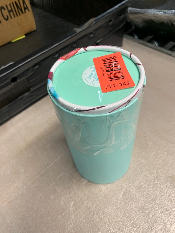 View 3 of ***(MINOR DAMAGE/ LID IS BROKEN)***Heartfelt Insulated Travel Mug It's the Little Things, Pink Petals, Stainless Steel