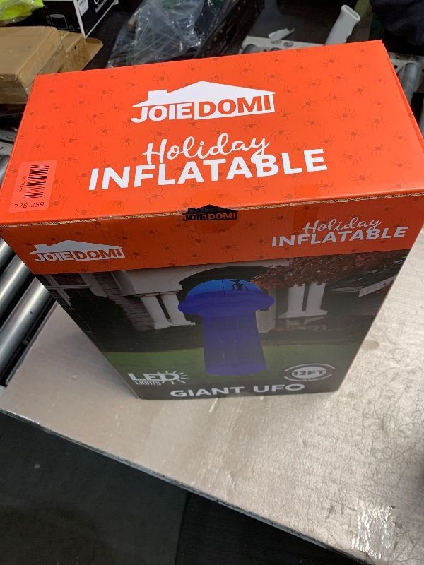 Photo 1 of ***FACTORY SEALED*** Joiedomi 12 FT Tall Halloween UFO Alien Inflatable Outdoor Decoration, Halloween Blow Ups UFO for Yard Decor with LEDs for Lawn Garden Outside Decoration