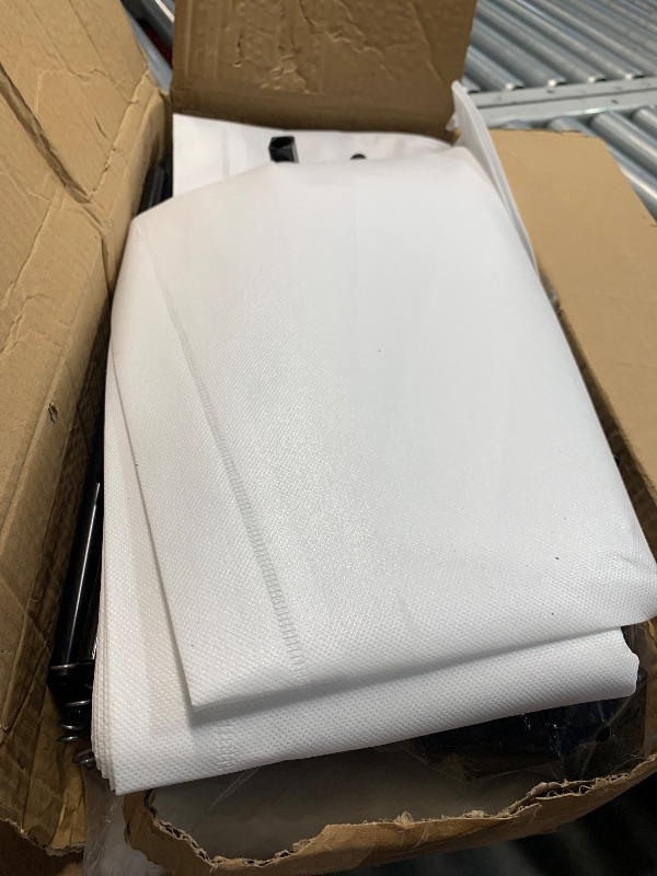 Photo 1 of (used)(unknown if complete) VTRIN Vertical Narrow Shoe Rack Organizer Tall Shoe Rack for Closet Entryway 10 Tier Non-Woven Cover Shoe Shelf Holds 36-41 Pairs