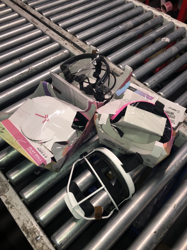 Photo 1 of ***4 PACK BUNDLE***
RIP-IT Play Ball Youth's Softball Fielder's Mask (Different Colors) Pink, black, white