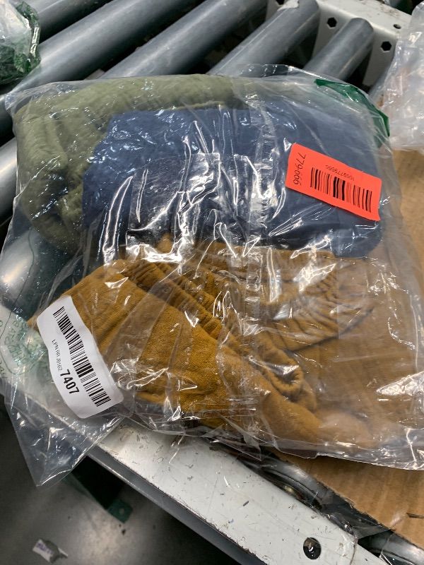 Photo 1 of (SEE NOTES BEFORE BIDDING) Kids Tales 3 Pack Boys Girls Cotton Linen Pants Child Basic Plain Solid Trousers Big Kids Elastic Waist Long Pants Bloomers