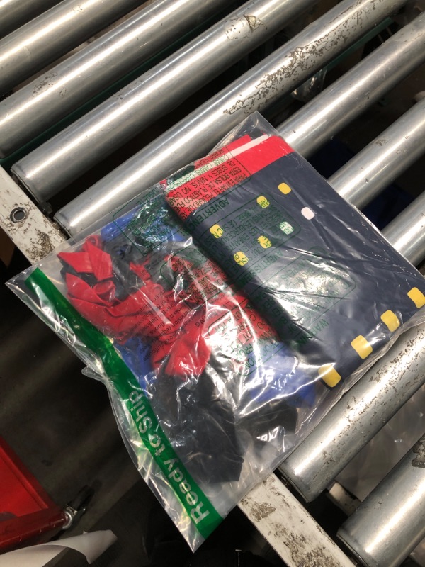 Photo 1 of (incomplete) Red Theme Borthday Party Decorations Kit -Red Blue Black Latex Balloons Arch Garland with Web Backdrop for Boys Girls Kids