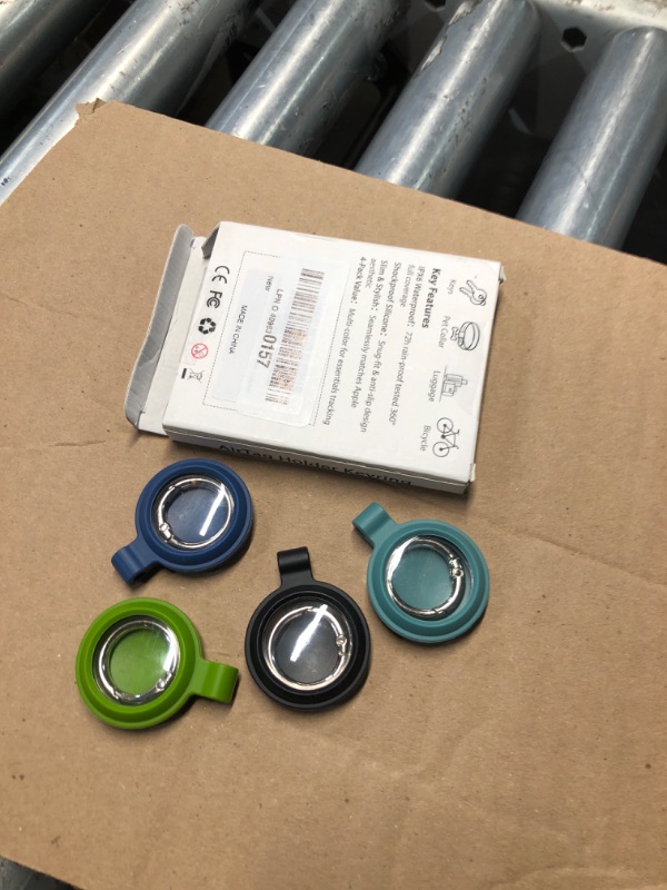 Photo 1 of [4-Pack] Case for Apple AirTag Holder Keychain – IPX6 Waterproof, Anti-Lost, Scratch-Resistant Case for Air Tag – for Keys, Pets, Luggage