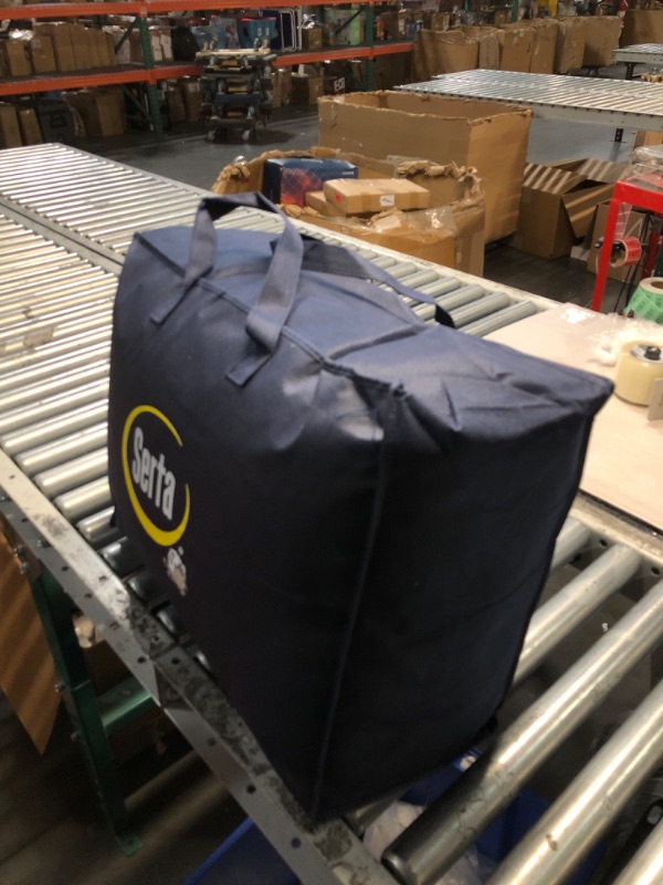 Photo 1 of (used) Serta Goose Feather Down Fiber Cotton Comforter King Size - 100% Cotton Duvet Insert - Season Medium Warmth 106 x 90 Inch White