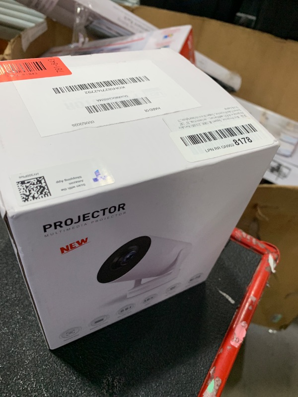 Photo 1 of ?Electric Focus?Mini Projector, Support 4K 1080P, 210 ANSI Portable Projector with WiFi and Bluetooth, Auto Keystone Correction Video Projector, Compatible with Smartphone,TV Stick,Laptop