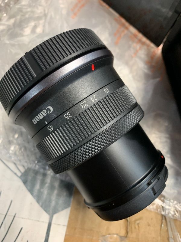 View 12 of *missing 2 lens and a battery* see photos for contents* Canon EOS R50 Mirrorless Camera with RF 24-50mm f/4.5-6.3 IS STM And EF 75-300mm f/4-5.6 III & 420-800mm f/8 Lens + Mount Adapter + 128 GB Memory + Extra Battery + More (28pc Bundle)