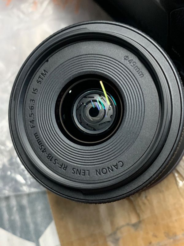 View 10 of *missing 2 lens and a battery* see photos for contents* Canon EOS R50 Mirrorless Camera with RF 24-50mm f/4.5-6.3 IS STM And EF 75-300mm f/4-5.6 III & 420-800mm f/8 Lens + Mount Adapter + 128 GB Memory + Extra Battery + More (28pc Bundle)